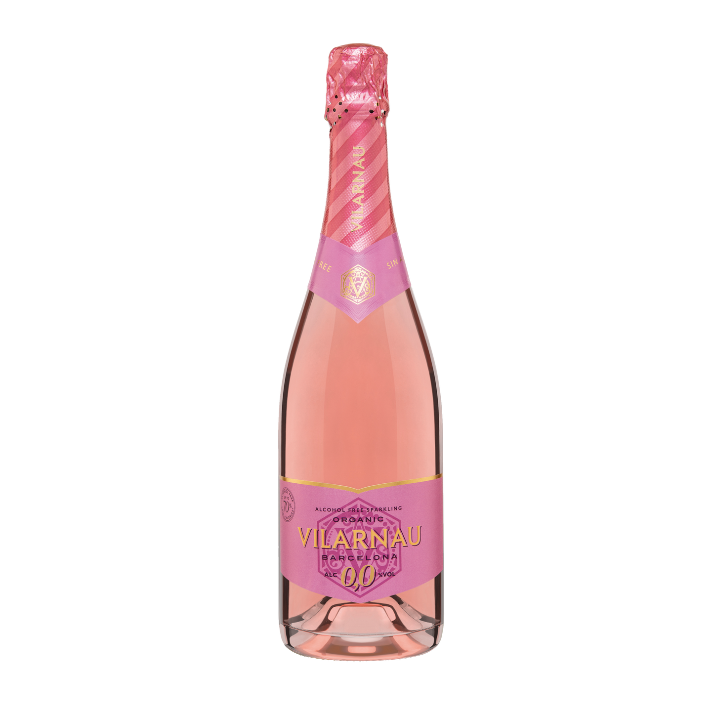 Vilarnau 0.0% Alcohol Free Sparkling Rose-Sparkling Wine-Fountainhall Wines