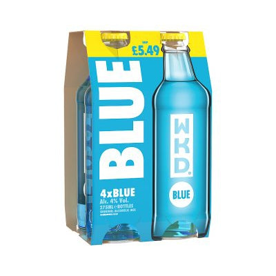 WKD Blue Original 4x275ml (Price Marked £5.49)-RTD's (Ready To Drink)-5024993730930-Fountainhall Wines