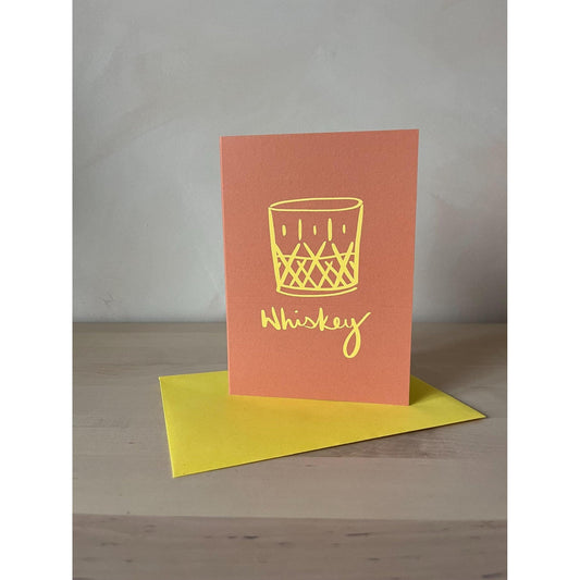 Whiskey Greetings Card - by Sarah Nolloth Illustration-Fountainhall Wines