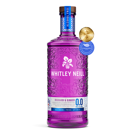 Whitley Neill Handcrafted Rhubarb & Ginger Alcohol Free Spirit-Gin-Fountainhall Wines