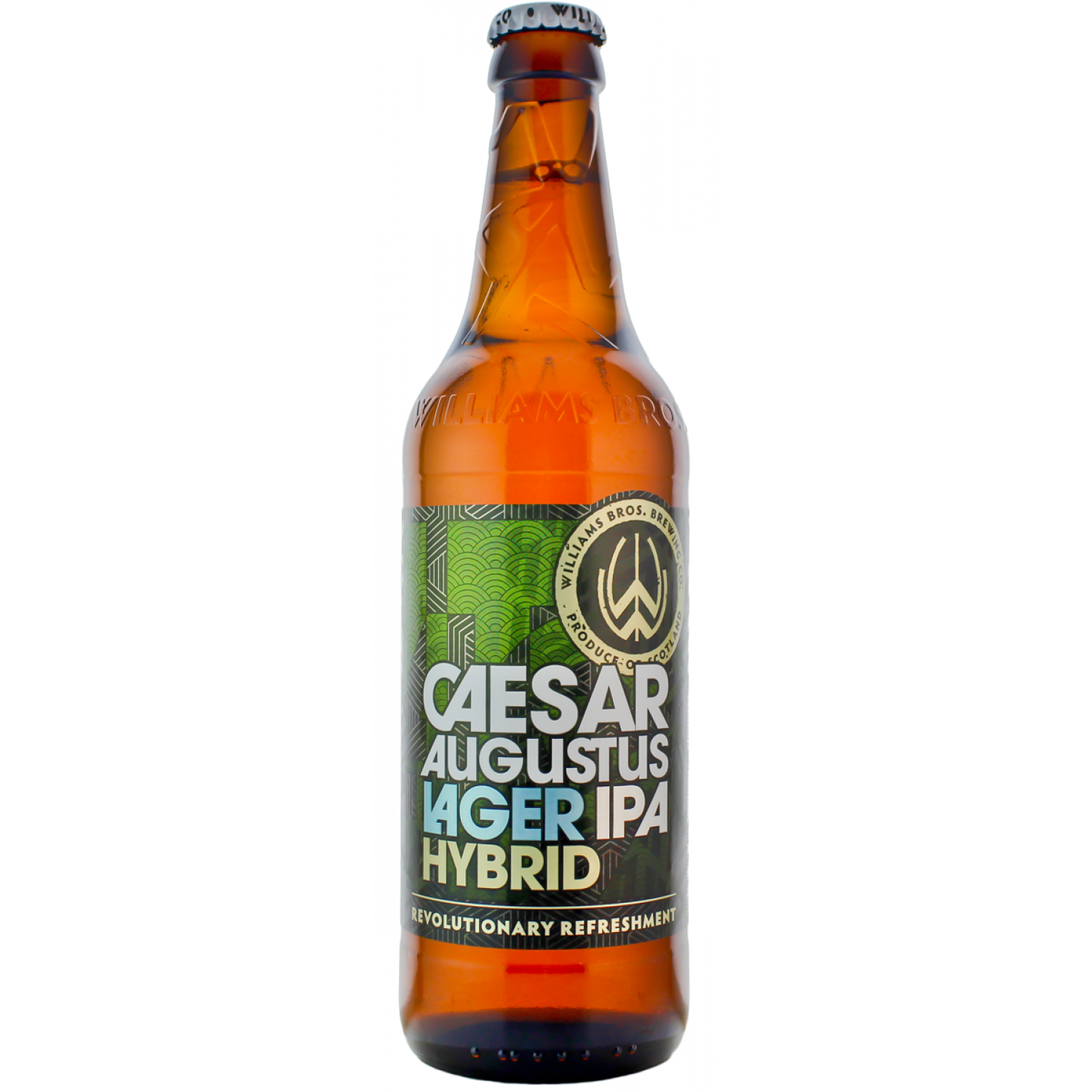 Williams Brothers Caesar Augustus - Lager / IPA Hybrid 500ml - Gluten Free-Scottish Beers-5034743200682-Fountainhall Wines