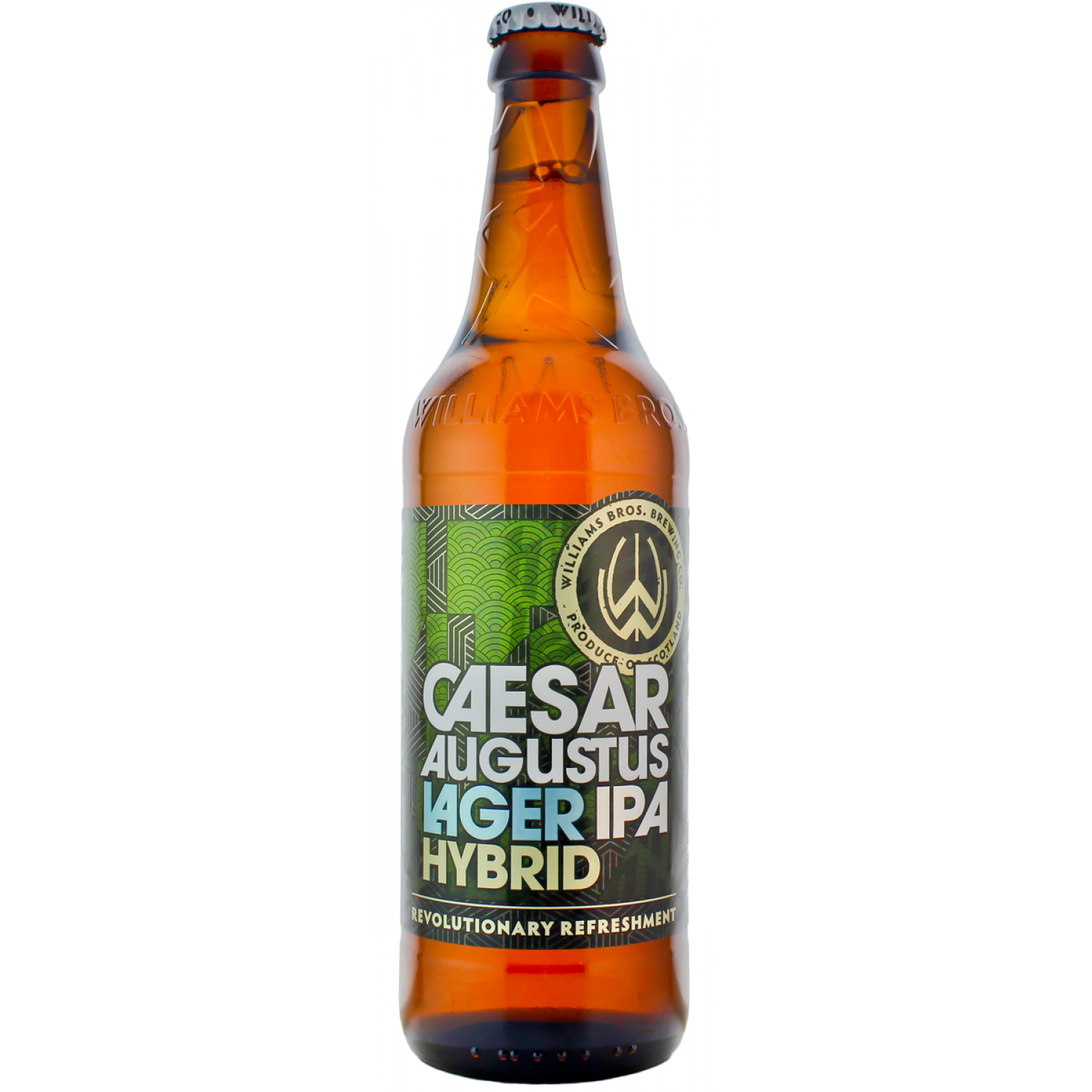 Williams Brothers Caesar Augustus - Lager / IPA Hybrid 500ml - Gluten Free-Scottish Beers-5034743200682-Fountainhall Wines