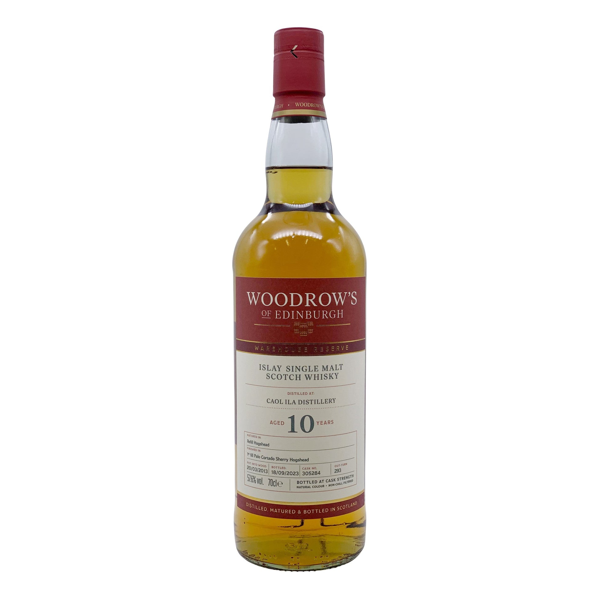 Woodrow's of Edinburgh Caol Ila Distillery 10 Year Old - Single Malt Scotch Whisky-Single Malt Scotch Whisky-5060769810253-Fountainhall Wines