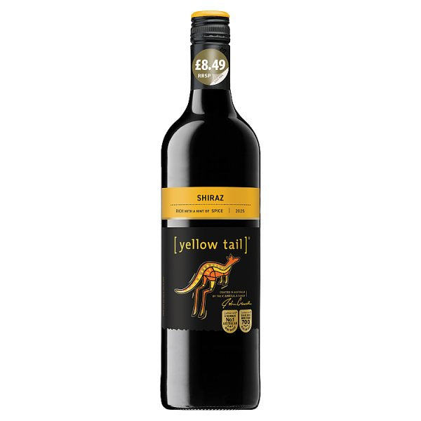 Yellow Tail Shiraz (Price Marked £8.49)-Red Wine-Fountainhall Wines