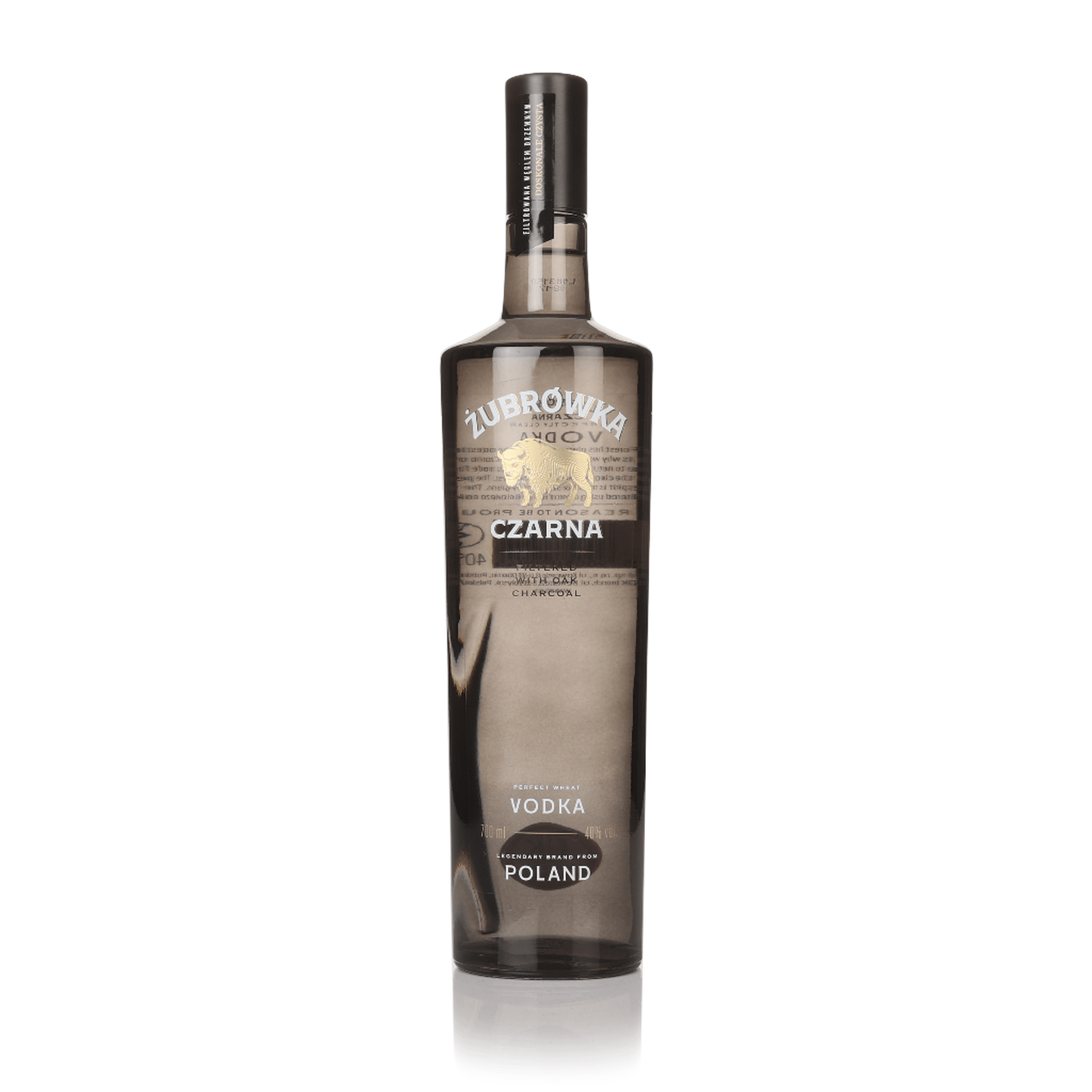 Zubrówka Czarna Polish Vodka 70cl-Vodka-Fountainhall Wines