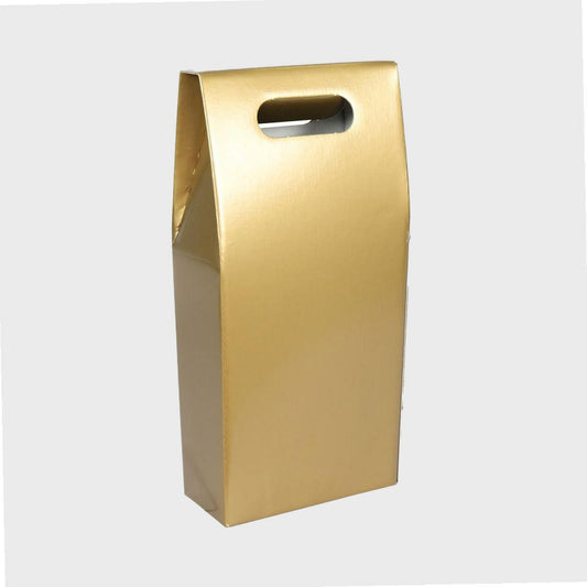 2 Bottle Gift Box / Carton - Gold-Gift Bags / Gift Boxes-Fountainhall Wines