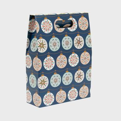 3 Bottle Gift Box / Carton - Blue Bauble-Gift Bags / Gift Boxes-Fountainhall Wines