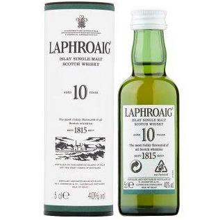 5cl Laphroaig 10 Year Old-Miniatures-5010019641618-Fountainhall Wines