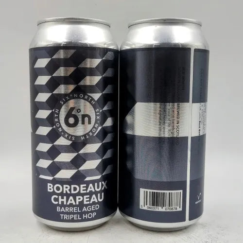 6 Degrees North (6DN) Bordeaux Chapeau Triple Hop 440ml Can-Scottish Beers-5060371070878-Fountainhall Wines