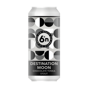 6 Degrees North (6DN) Destination Moon Chocolate Tonka Stout 440ml Can-Scottish Beers-5060371070731-Fountainhall Wines