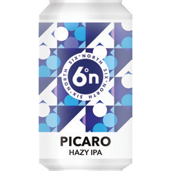 6 Degrees North (6DN) Picaro Hazy Pale 330ml Can-Scottish Beers-5060371070694-Fountainhall Wines