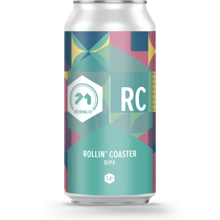 71 Brewing Rollin' Coaster - DIPA 440ml Can-Scottish Beers-5060515451150-Fountainhall Wines