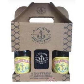 Anchor Brewing Co Steam Beer 2 x 355ml + Trawlerman Beanie Hat-World Beer-5033424400205-Fountainhall Wines