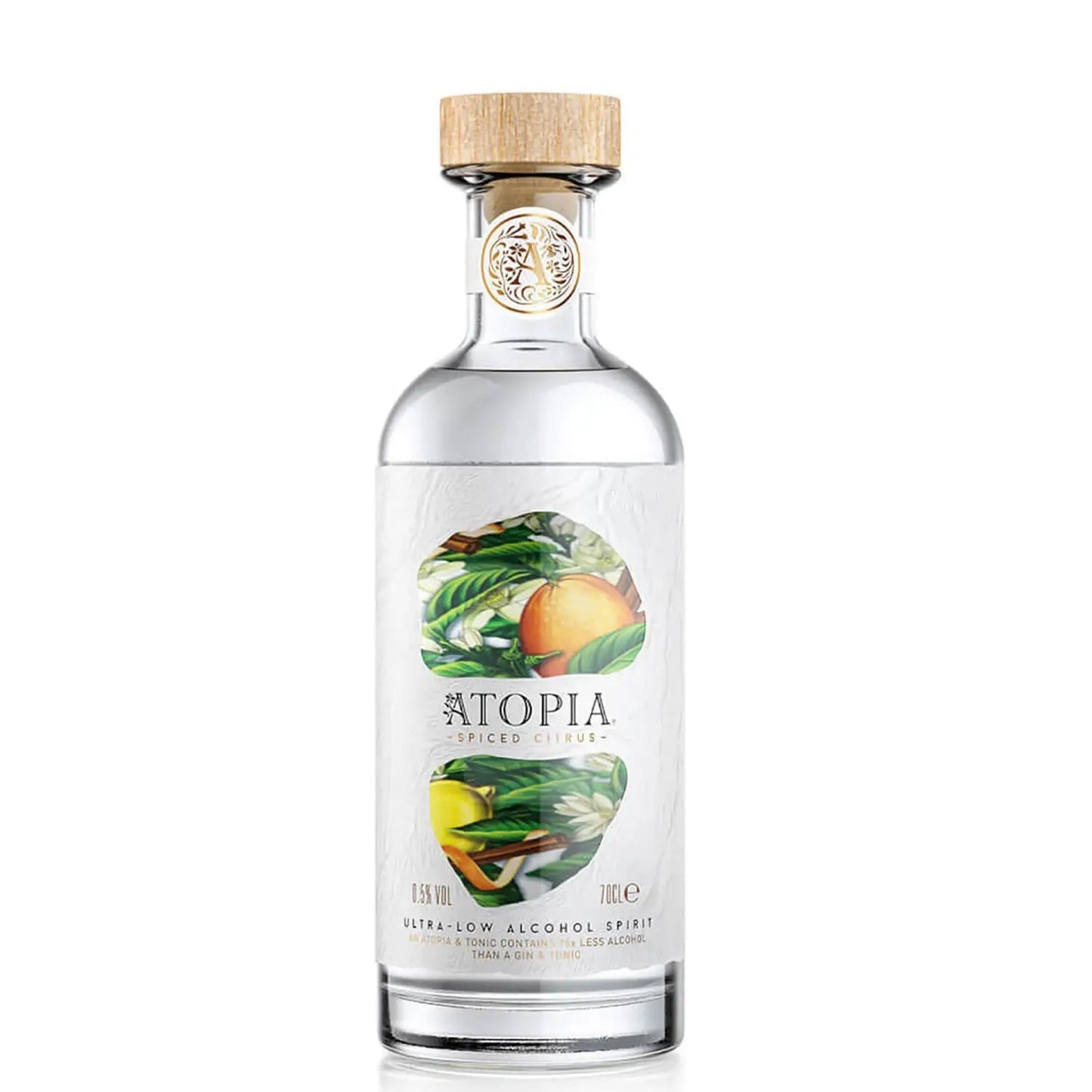 Atopia Spiced Citrus Ultra-Low Alcohol Spirit 0.5%-Gin-5010327655642-Fountainhall Wines