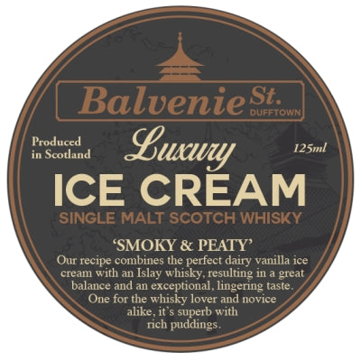 Balvenie St. Smoky & Peaty Ice Cream 125ml-Ice Cream-5060616230029-Fountainhall Wines