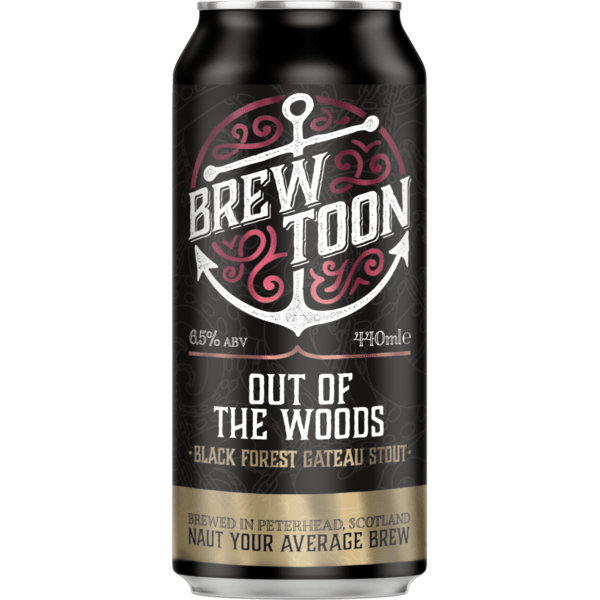 Brew Toon Out of the Woods - Black Forest Gateau Stout 440ml Can-Scottish Beers-5060523960637-Fountainhall Wines