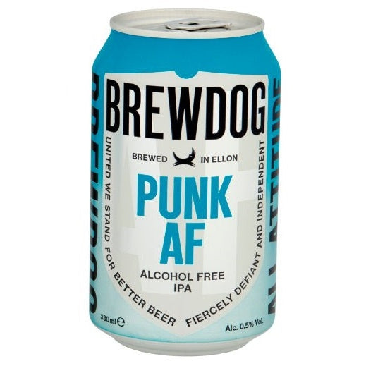 Brewdog Punk AF - Alcohol Free IPA 0.5% 330ml Can-Scottish Beers-5056025421387-Fountainhall Wines
