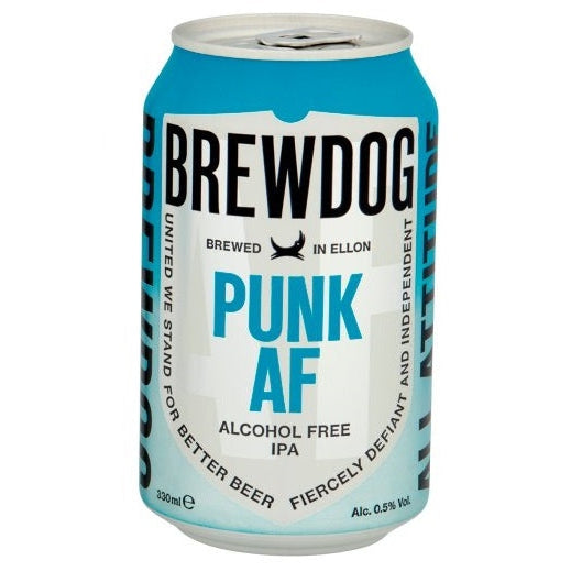 Brewdog Punk AF - Alcohol Free IPA 0.5% 330ml Can-Scottish Beers-Fountainhall Wines