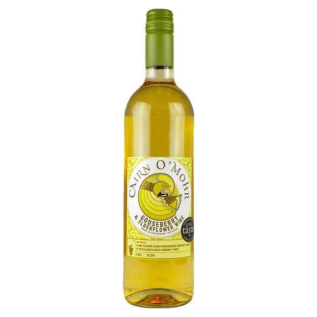 Cairn O'Mohr Gooseberry & Elderflower Wine-Scottish Fruit Wine-Fountainhall Wines