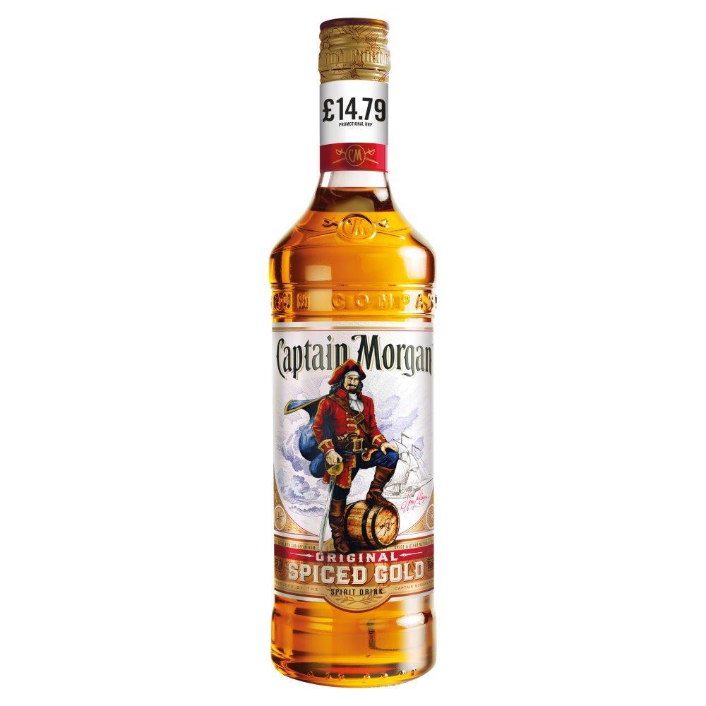 Captain Morgan Original Spiced 70cl (Price Marked £14.79)-Spiced Rum-5000281057668-Fountainhall Wines