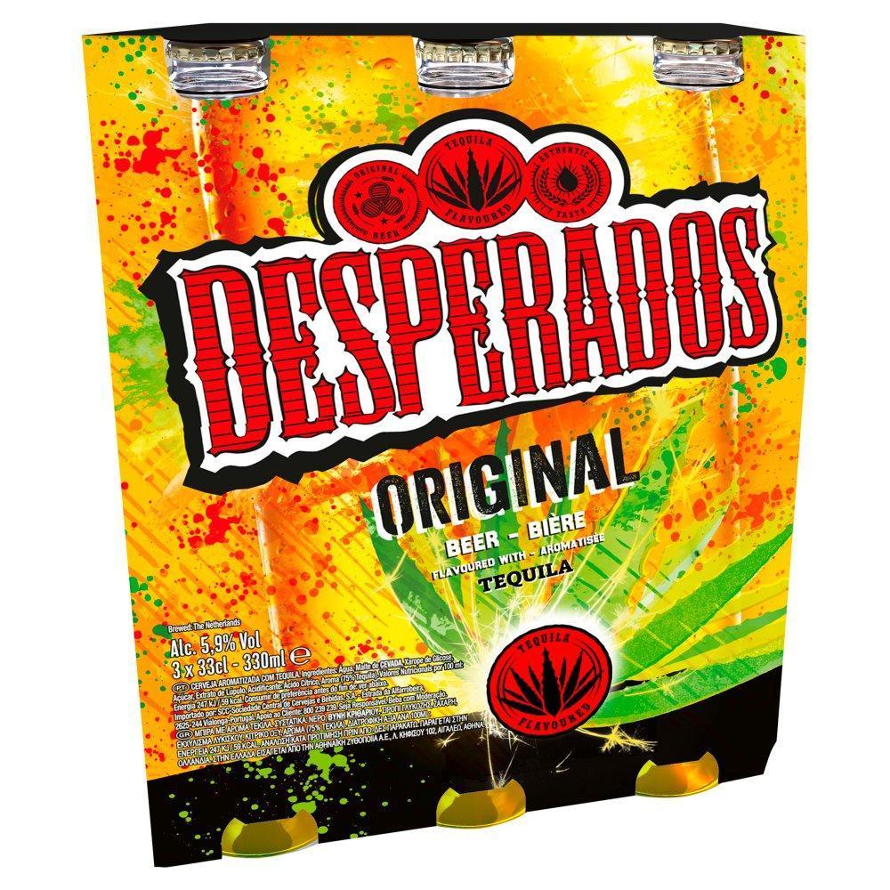 Desperados Tequila Lager Beer 3x330ml-World Beer-3155930001300-Fountainhall Wines