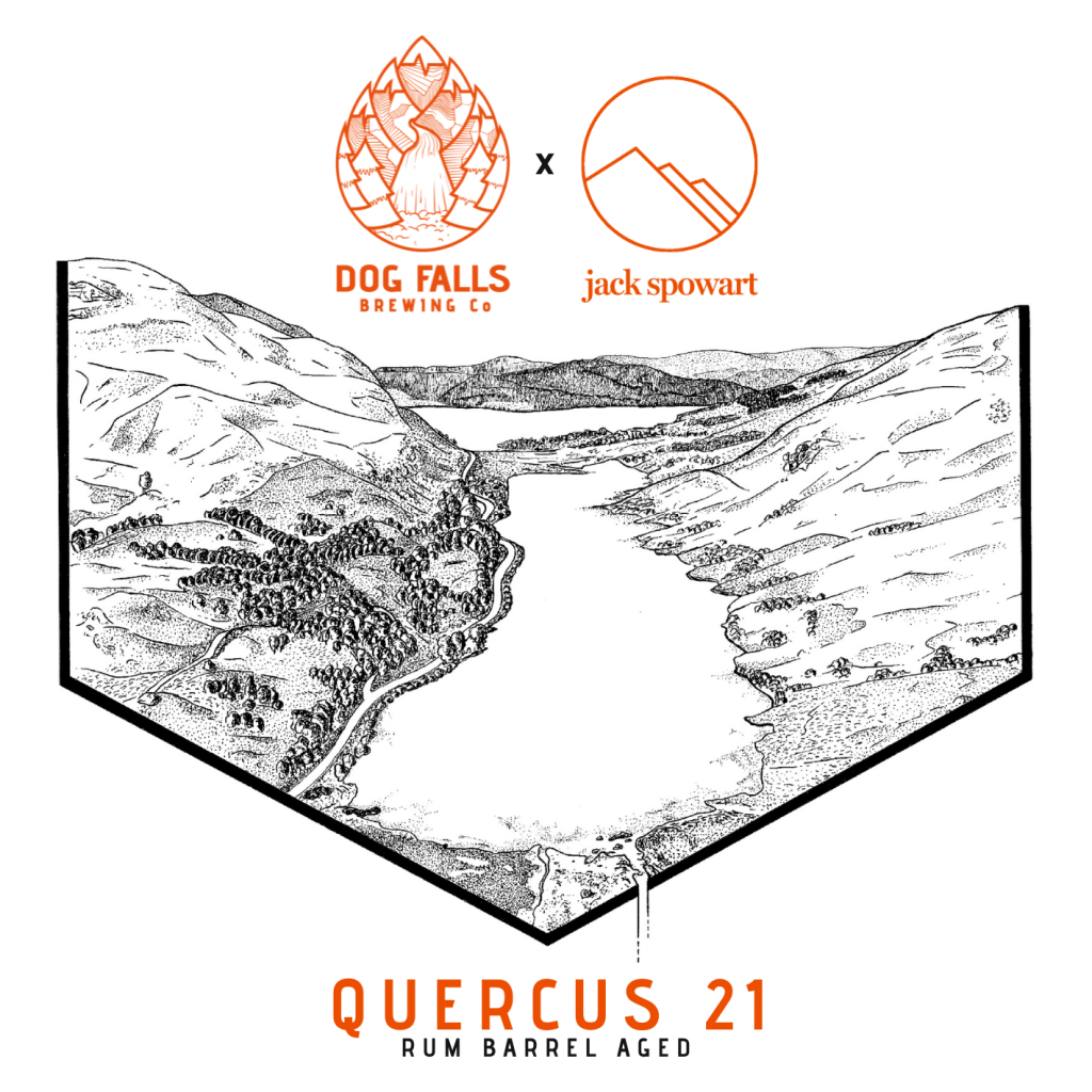 Dog Falls Brewing Co Quercus 21 - Rum Barrel Aged Baltic Porter 440ml-Beer-Fountainhall Wines