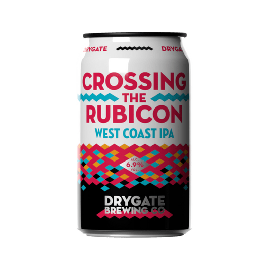 Drygate Crossing The Rubicon 330ml Can - West Coast IPA-Scottish Beers-5034743300412-Fountainhall Wines