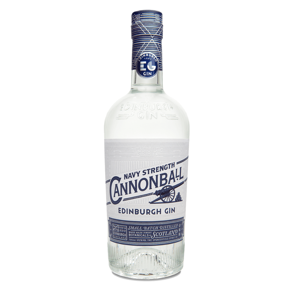 Edinburgh Gin Navy Strength Cannonball Gin 70cl-Gin-Fountainhall Wines