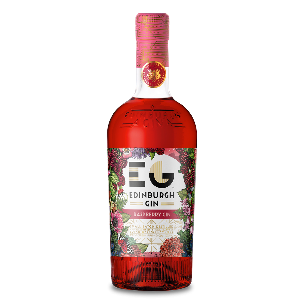 Edinburgh Gin's Raspberry Gin 70cl-Gin-5010852043754-Fountainhall Wines