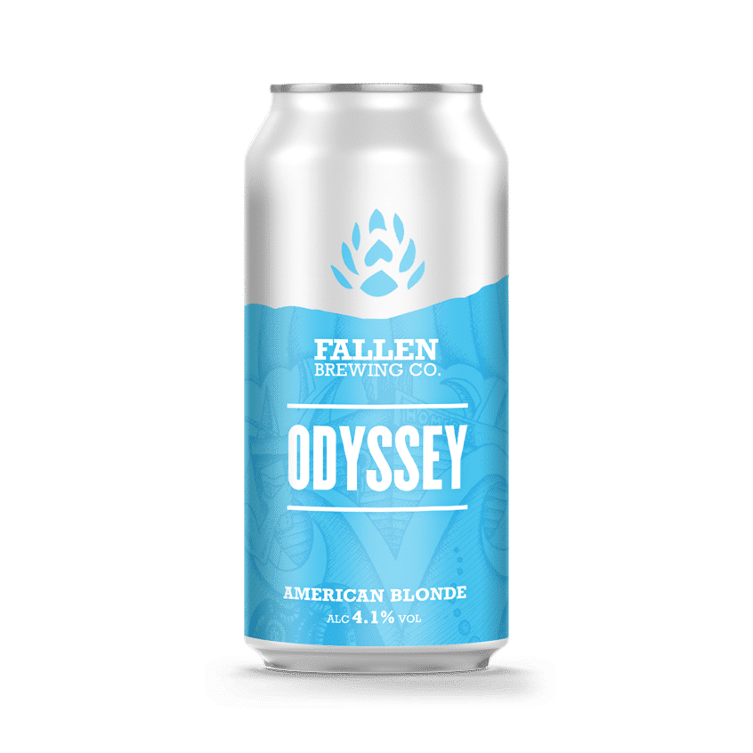 Fallen Brewing Odyssey American Blonde 440ml Can-Scottish Beers-793618519742-Fountainhall Wines