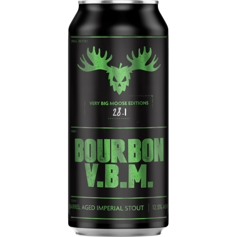 Fierce Bourbon (VBM) Very Big Moose Barrel Aged Imperial Stout 440ml Can-Scottish Beers-5060468512250-Fountainhall Wines