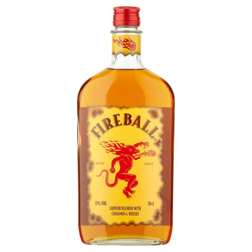 Fireball Liqueur Blended With Cinnamon & Whisky 70cl-Liqueurs-Fountainhall Wines