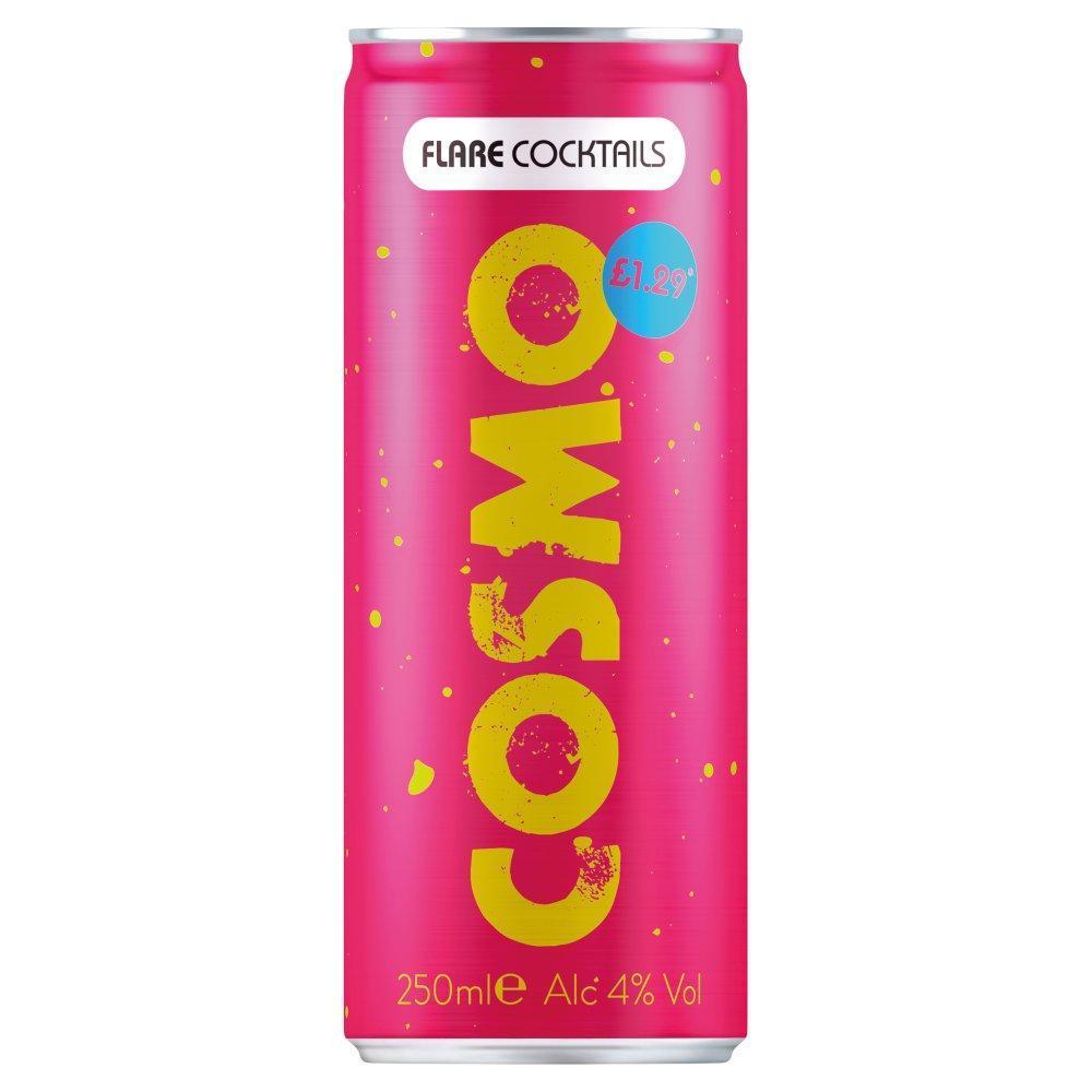 Flare Cocktails Cosmo 250ml (Price Marked) £1.29-RTD's (Ready To Drink)-5032678007123-Fountainhall Wines