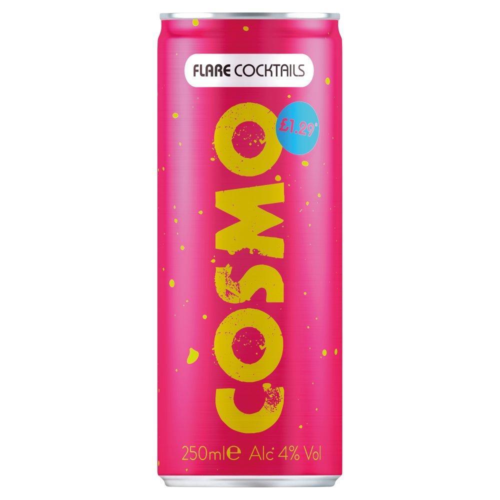 Flare Cocktails Cosmo 250ml (Price Marked) £1.29-RTD's (Ready To Drink)-Fountainhall Wines