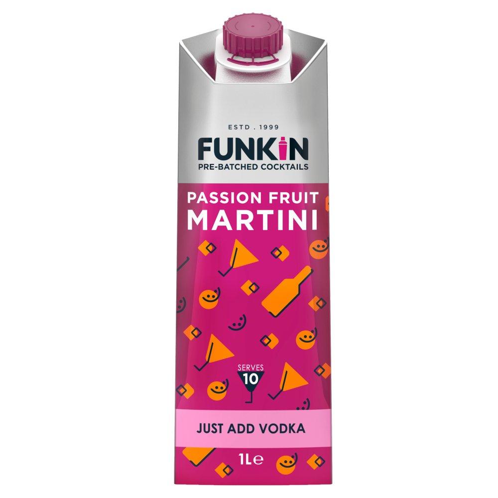Funkin Passion Fruit Martini Pre-Batched Cocktail Mixer Litre-Liqueurs-5060065300137-Fountainhall Wines