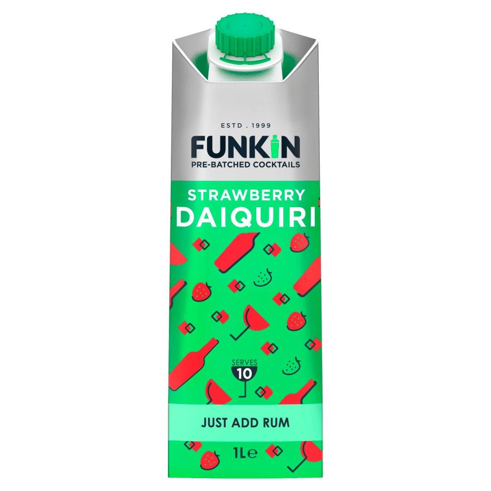 Funkin Strawberry Daiquiri Pre-Batched Cocktail Mixer Litre-Liqueurs-5060065308515-Fountainhall Wines