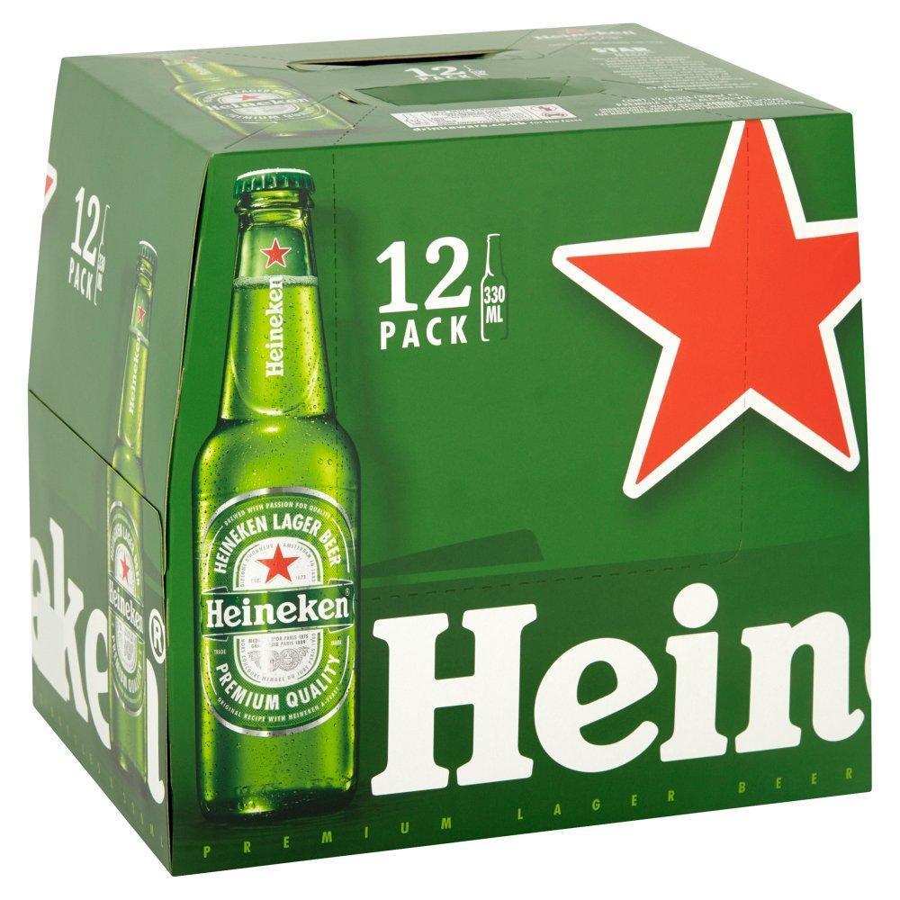 Heineken 12x330ml Bottles-World Beer-5035766063292-Fountainhall Wines