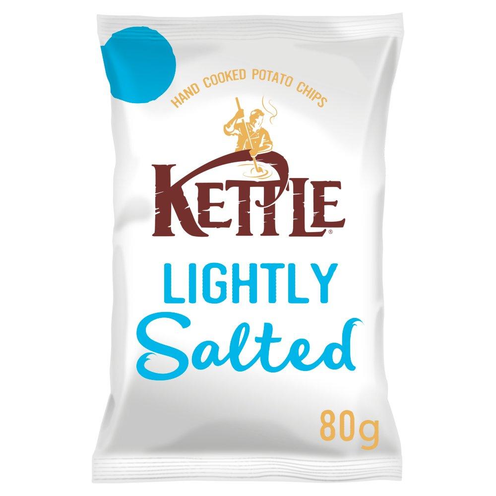 Kettle Chips Lightly Salted 80G (Price Marked £1)-Snacks-5017764125677-Fountainhall Wines