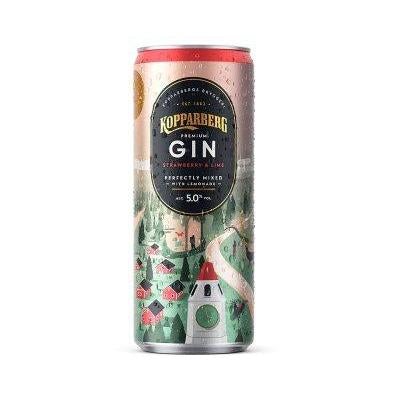 Kopparberg Strawberry & Lime Gin With Lemonade 250ml-RTD's (Ready To Drink)-7393714008503-Fountainhall Wines