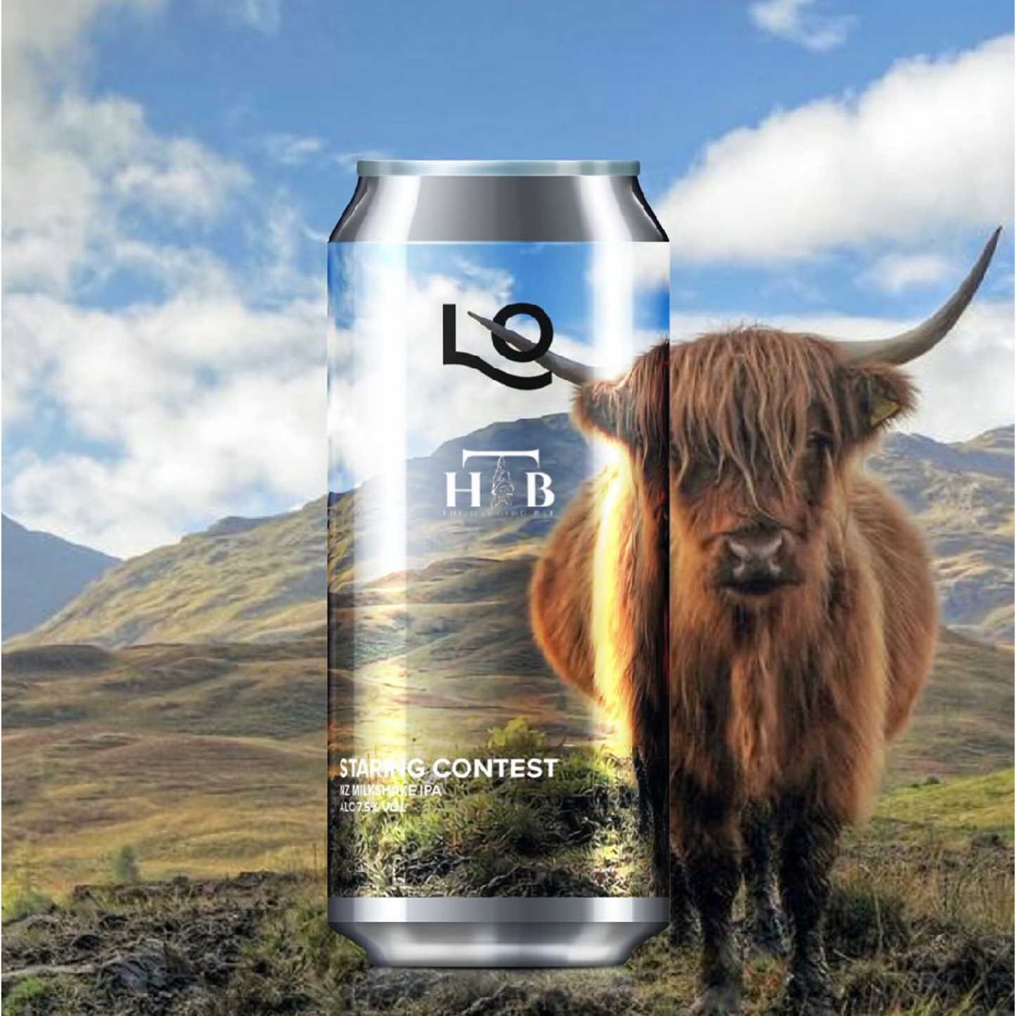 Loch Lomond Brewery Staring Contest - NZ Milkshake IPA 440ml-Scottish Beers-5060288492435-Fountainhall Wines