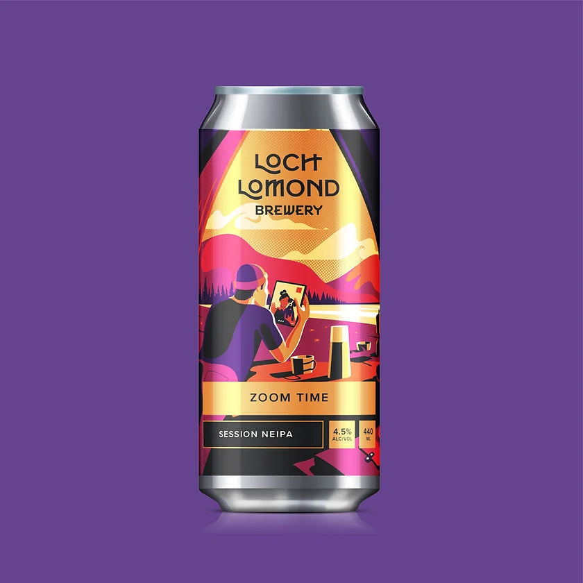 Loch Lomond Brewery Zoom Time - Session NEIPA 440ml-Scottish Beers-5060288491285-Fountainhall Wines