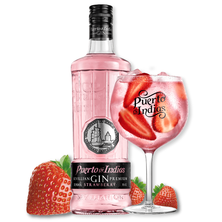 Puerto De Indias Strawberry Gin-Gin-8437004142115-Fountainhall Wines