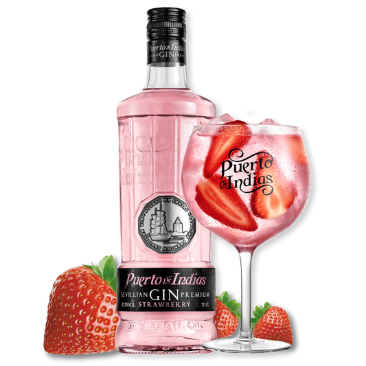 Puerto De Indias Strawberry Gin-Gin-8437004142115-Fountainhall Wines