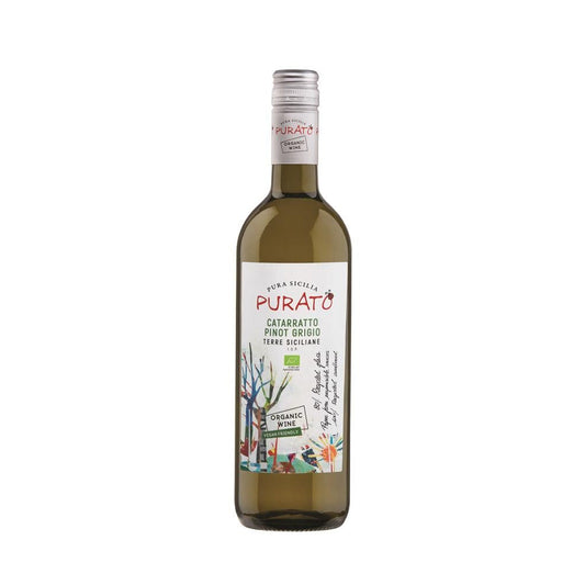 Purato Organic Italian Catarratto Pinot Grigio-White Wine-8034115190242-Fountainhall Wines