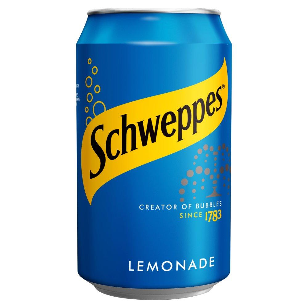 Schweppes Lemonade 330ml Can-Soft Drink-5000193700515-Fountainhall Wines