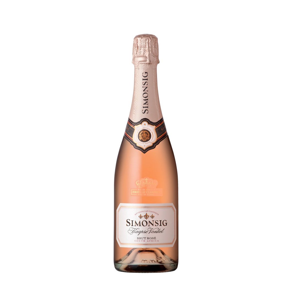 Simonsig Kaapse Vonkel Brut Rose-Sparkling Wine-Fountainhall Wines