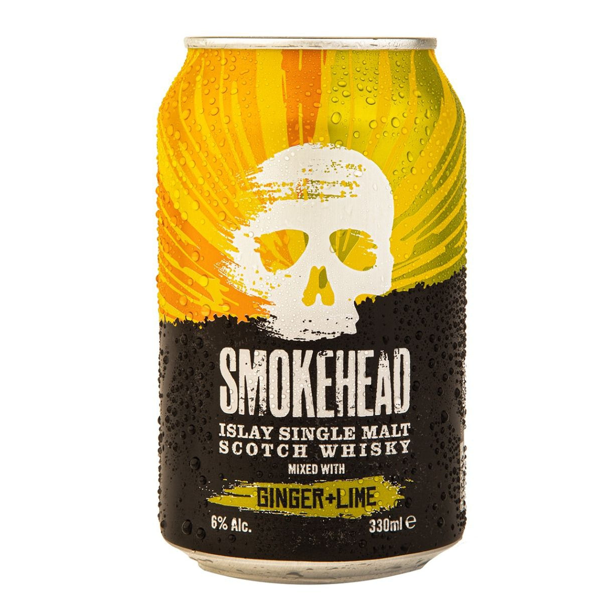 Smokehead Islay Single Malt Scotch Whisky Mixed With Ginger & Lime 330ml-RTD's (Ready To Drink)-5010852046953-Fountainhall Wines