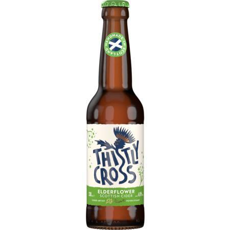 Thistly Cross Elderflower Scottish Cider 330ml-Cider-5060191900607-Fountainhall Wines