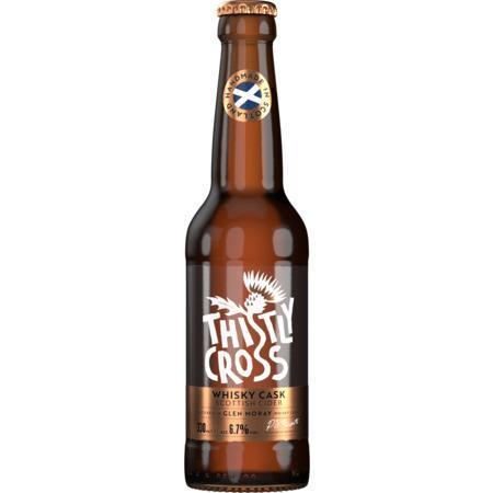 Thistly Cross Whisky Cask Scottish Cider 330ml-Cider-5060191900515-Fountainhall Wines