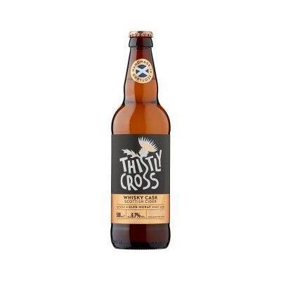 Thistly Cross Whisky Cask Scottish Cider 500ml-Cider-5060191900416-Fountainhall Wines